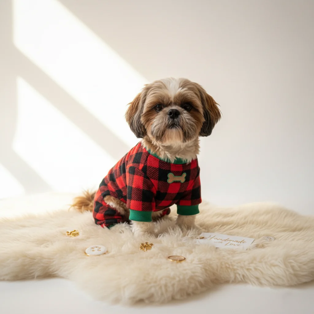 Foto profissional de produto pet artesanal gerada com Mockup Mágico